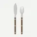 Bistrot Pearly Brown Fish Set 8"1/4