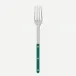 Bistrot Shiny Aquamarine Serving Fork 10.25"