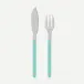 Bistrot Solid Turquoise Fish Set 8"1/4