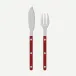 Bistrot Solid Burgundy Fish Set 8"1/4
