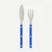 Bistrot Solid Lapis Blue Fish Set 8"1/4