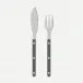 Bistrot Solid Dark Grey Fish Set 8"1/4