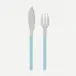 Bistrot Solid Pastel Blue Fish Set 8"1/4