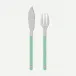 Bistrot Solid Pastel Green Fish Set 8"1/4