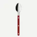 Bistrot Solid Burgundy Espresso Spoon 4"5/16
