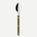 Bistrot Solid Green Fern Espresso Spoon 4"5/16