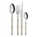 Bistrot Shiny Light Khaki 4-Pc Setting (Dinner Knife, Dinner Fork, Soup Spoon, Teaspoon)