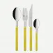Bistrot Solid Yellow 48 Pieces Cutlery Set 9"1/4