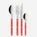 Bistrot Solid Red 48 Pieces Cutlery Set 9"1/4