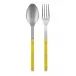 Bistrot Vintage Yellow 2-Pc Serving Set 10.25" (Fork, Spoon)