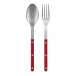Bistrot Vintage Red 2-Pc Serving Set 10.25" (Fork, Spoon)