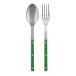 Bistrot Vintage Garden Green 2-Pc Serving Set 10.25" (Fork, Spoon)