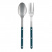 Bistrot Vintage Aquamarine 2-Pc Serving Set 10.25" (Fork, Spoon)