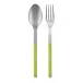 Bistrot Vintage Lime 2-Pc Serving Set 10.25" (Fork, Spoon)