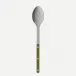 Bistrot Vintage Solid Green Fern Serving Spoon 10"1/4