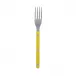 Bistrot Vintage Yellow Small Fork 6.5"