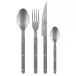 Bistrot Vintage Grey 4-Pc Setting (Dinner Knife, Dinner Fork, Soup Spoon, Teaspoon)