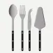 Bistrot Vintage Black Set Of 4 Serving Pieces (Serving Spoon, Serving Fork, Cheese Knife Large, Tart Slicer)