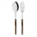 Bistrot Faux Buffalo 2-Pc Serving Set 10.25" (Fork, Spoon)