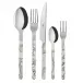 Bistrot Shiny Dune Ivory 5-Pc Setting (Dinner Knife, Dinner Fork, Soup Spoon, Salad Fork, Teaspoon)