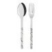 Bistrot Shiny Dune Ivory 2-Pc Serving Set 10.25" (Fork, Spoon)