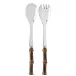 Panda Dark Bamboo 2-Pc Salad Serving Set 10.25" (Fork, Spoon)