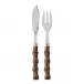 Panda Dark Bamboo Fish Set 8.25" (Knife, Fork)