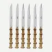 Panda Bamboo Set Of 6 Steak Knives