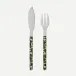 Bistrot Camouflage Green Fish Set 8"1/4