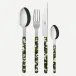 Bistrot Camouflage Green 48 Pieces Cutlery Set 9"1/4