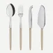 Jonc Light Wood Set Of 4 Serving Pieces (Serving Spoon, Serving Fork, Cheese Knife Large, Tart Slicer)