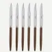 Jonc Dark Wood Set Of 6 Steak Knives