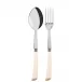 Numero 1 Ivory 2-Pc Serving Set 10.25" (Fork, Spoon)