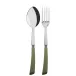 Numero 1 Green Fern 2-Pc Serving Set 10.25" (Fork, Spoon)