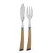 Numéro 1 Light Wood Fish Set 8.25" (Knife, Fork)