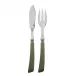 Numero 1 Green Fern Fish Set 8.25" (Knife, Fork)