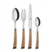 Numéro 1 Light Wood 4-Pc Setting (Dinner Knife, Dinner Fork, Soup Spoon, Teaspoon)