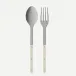 Bistrot Vintage Pearly Pearl 2-Pc Serving Set 10.25" (Fork, Spoon)