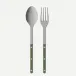 Bistrot Vintage Pearly Dark Green Serving Set 10.25"