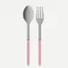 Bistrot Vintage Pearly Soft Pink 2-Pc Serving Set 10.25" (Fork, Spoon)