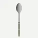 Bistrot Vintage Pearly Dark Green Serving Spoon 10.25"