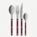 Bistrot Vintage Pearly Aubergine 24 Pieces Cutlery Set 9.25"