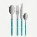 Bistrot Vintage Pearly Turquoise 24 Pieces Cutlery Set 9.25"