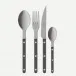Bistrot Vintage Pearly Dark Grey 24-Pc Flatware Set (6x dinner knives, dinner forks, soup spoons, teaspoons)