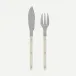 Bistrot Vintage Pearly Pearl Fish Set 8.25" (Knife, Fork)