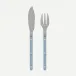 Bistrot Vintage Pearly Light Blue Fish Set 8.25"