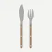 Bistrot Vintage Pearly Caramel Fish Set 8.25"