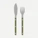 Bistrot Vintage Pearly Olive Fish Set 8.25"