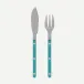 Bistrot Vintage Pearly Turquoise Fish Set 8.25"