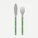 Bistrot Vintage Pearly Garden Green Fish Set 8.25"